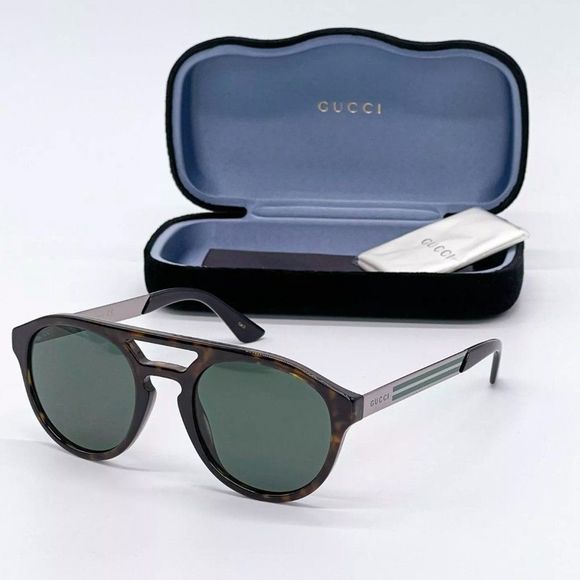 Sale! New Gucci Unisex 53mm Havana Sunglasses! - Picture 1 of 8